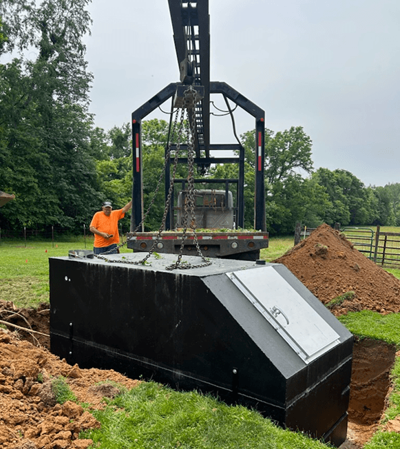 Slant Top Storm Shelter Installation